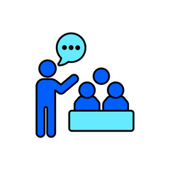 Icon a explanation, isolated against a clean background.