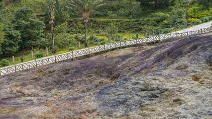 A unique geological landmark of Mauritius. 23 coloured earth. Sandy multicolored hill. There is a...