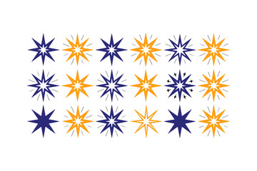 set of vector stars