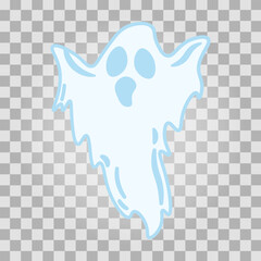 Vector ghost on transparent background
