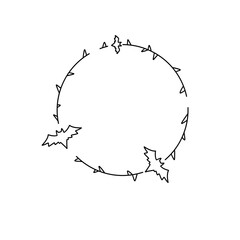 A white background with a black circle with three bats in it