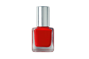 Red nail polish bottle