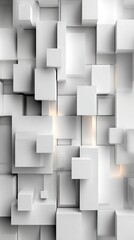 White Abstract Squares