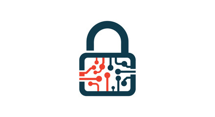 secure your digital assets modern padlock logo design for cybersecurity data protection and online privacy solutions