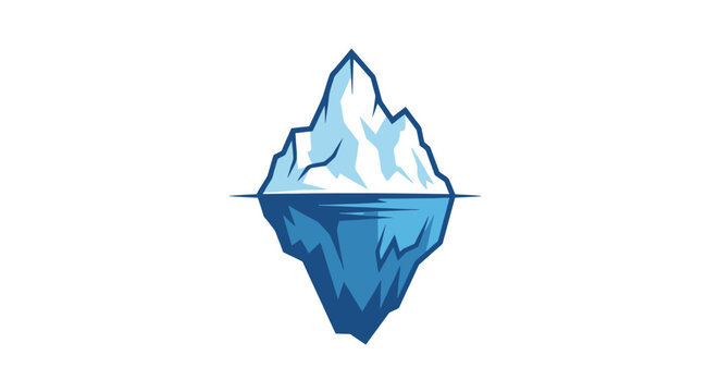 unveiling hidden depths iceberg logo for businesses seeking to represent unsurpassed depth hidden potential and unseen strength
