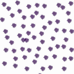 Vintage vector seamless pattern with pink flowers and Christmas snowflakes for textile design