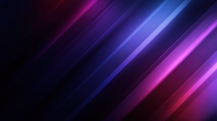 Naklejka premium Deep purple gradient background with diagonal lines, indigo and magenta elegance, blurred foreground with cool-warm tone contrast, creating serene mysterious atmosphere for abstract modern design
