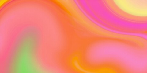 Vibrant abstract swirl of pink orange and yellow colors