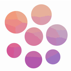 Abstract Watercolor Circles Background with Pastel Tones and Gradient Hues