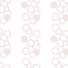 日本の伝統的な紋様素材。雪輪紋のシームレスな和風デザイン素材。