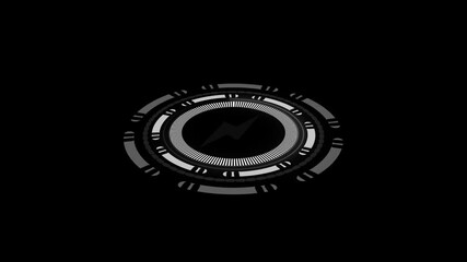 Quantum computer futuristic technology polygon digital holographic process power icon on animation and analysis for big data and abstract background - Powered by Adobe