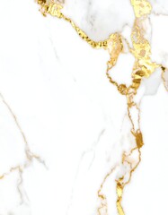 Fototapeta premium White marble texture with gold veining, elegant and luxurious