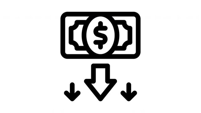 decrease minimalist line animation