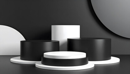 白黒ミニマルディスプレイ