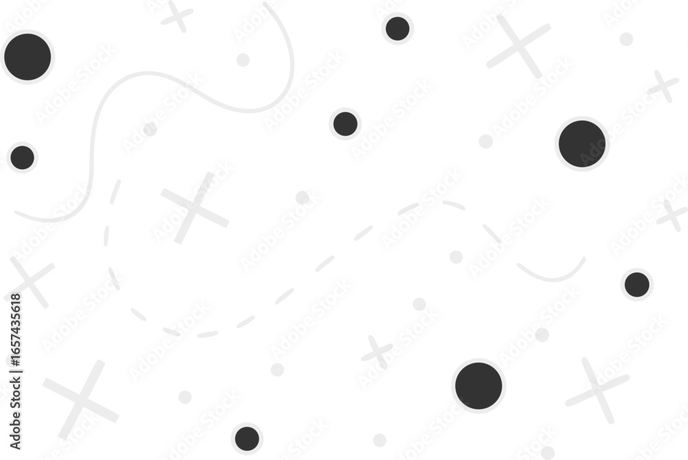 Poster vector art of abstract pattern background isolated on white background with geometric shapes and dec
