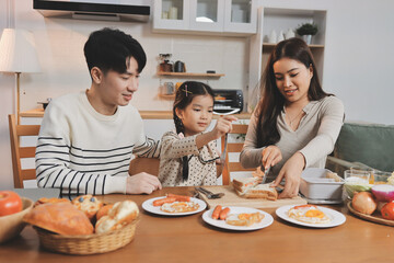 Family spends their free time together