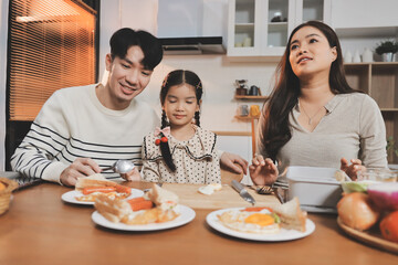 Family spends their free time together