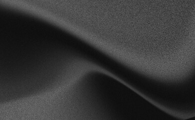 Rough and grainy texture on monochrome abstract background. Soft metallic black gray gradient, suitable and perfect for banner design, poster, luxury and premium product background