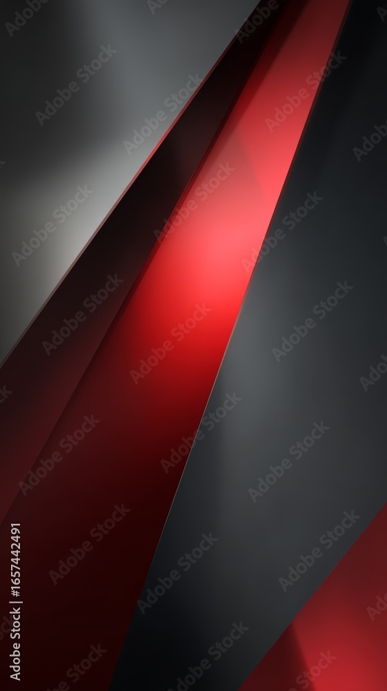 Poster modern abstract background with a dynamic geometric design featuring a bold red and black diagonal p