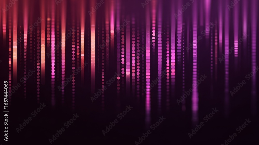 Poster a mesmerizing abstract visual featuring vibrant pink and purple light trails swirling gracefully acr