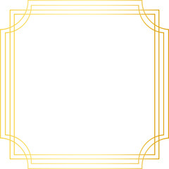 Gold line vintage frame