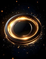Fototapeta premium Abstract Futuristic Cosmic Energy Rings and Surreal Space Vortex Collection in Ultra Realistic 4K