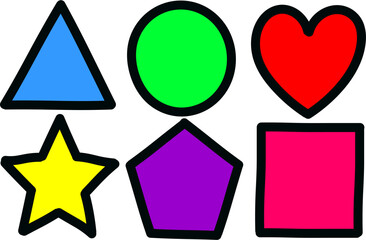 set of the shape of the object