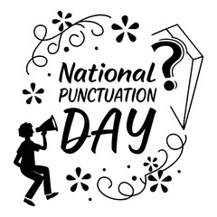 NATIONAL PUNCTUATION DAY vector illustration