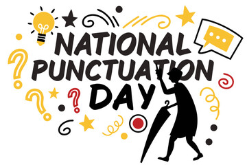 NATIONAL PUNCTUATION DAY vector illustration