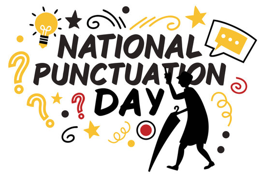 NATIONAL PUNCTUATION DAY vector illustration