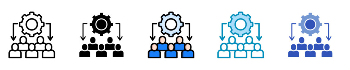 Bpo  Icon Set Multiple Style Collection
