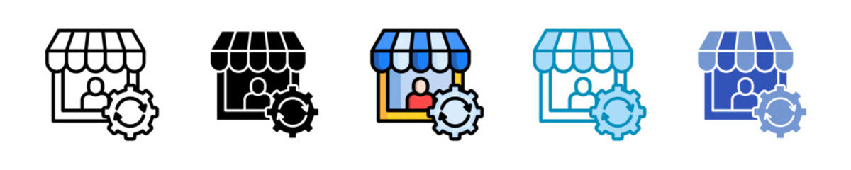 External Vendor  Icon Set Multiple Style Collection
