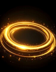 Obraz premium Abstract Futuristic Cosmic Energy Rings and Surreal Space Vortex Collection in Ultra Realistic 4K