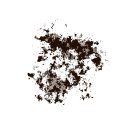 Abstract Earthy Splatter on White Background