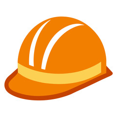 Construction hard hat icon on a clean white background