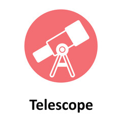  Telescope Vector icon which can easily modify or edit