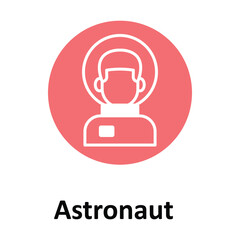 Astronaut  Vector icon which can easily modify or edit