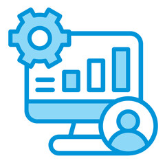 Accounting System Outline Icon