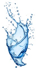 Water splash in motion