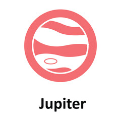 Jupiter Vector icon which can easily modify or edit