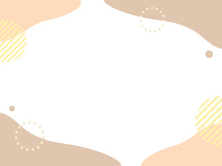 秋イメージカラーの流体フレーム