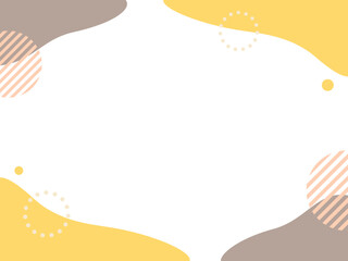 秋イメージカラーの流体フレーム