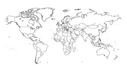 Simple world map