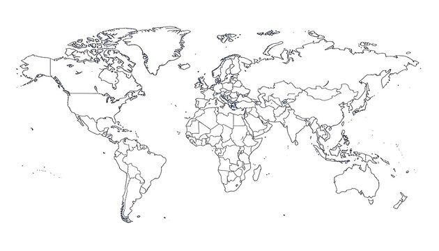 Simple world map