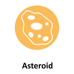 Asteroid Vector icon which can easily modify or edit