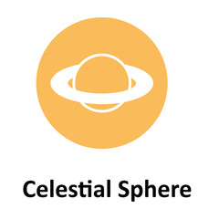 Celestial Sphere Vector icon which can easily modify or edit