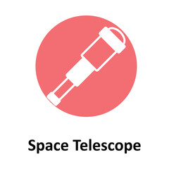  Space Telescope Vector icon which can easily modify or edit