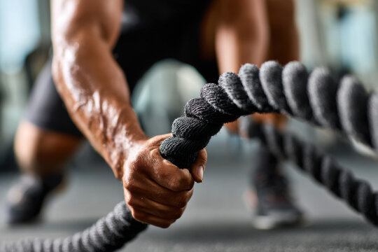 Battle Rope Workout On Cross Training