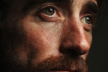 Close up portrait of a virtuous man