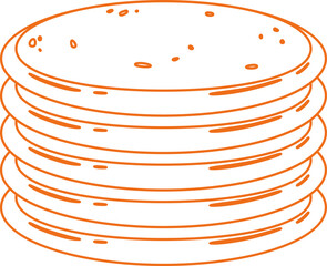 Breakfast Pancakes Line